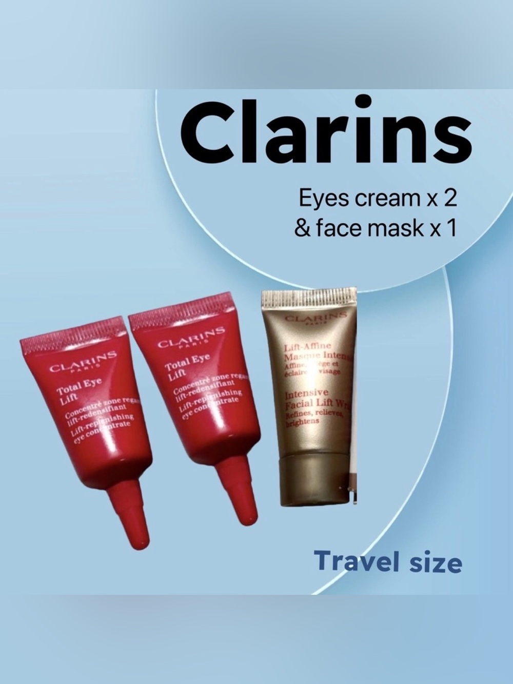 ⬇️🇫🇷🆕NIB CLARINS |TRAVEL| Prestige set Anti-Aging Eye cream & Mask*